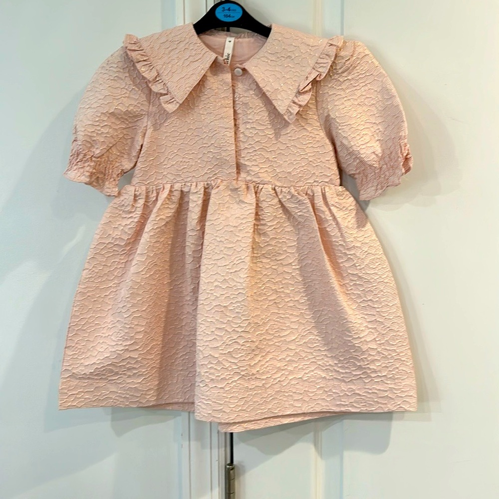 Beautiful & Elegant pink girls dress
Puffed sleeves